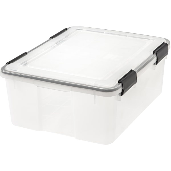 slide 1 of 1, Iris Weathertight Storage Box, Clear, 1 ct