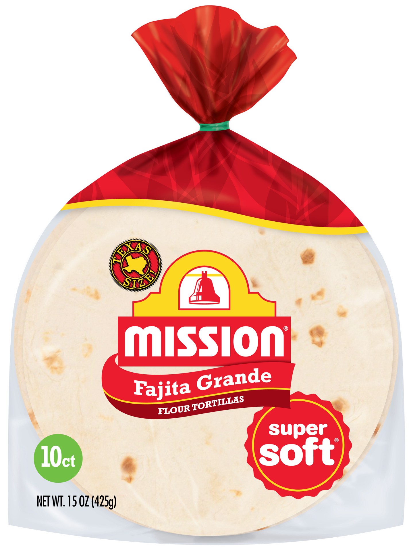 slide 1 of 6, Mission Fajita Grande Flour Tortillas, 10 Count, 10 ct