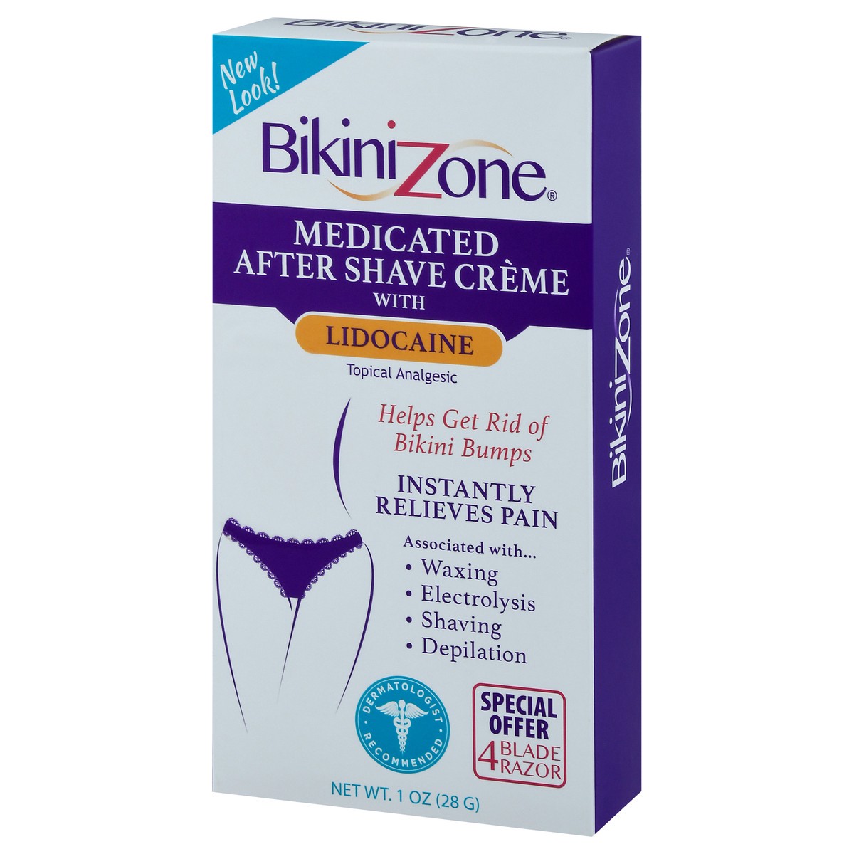 slide 7 of 9, Bikini Zone Analgesic Trpicl Medicatd Creme, 1 oz