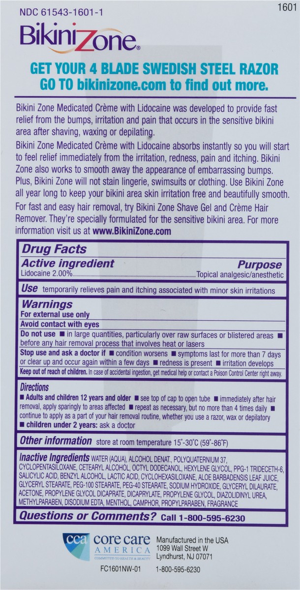 slide 4 of 9, Bikini Zone Analgesic Trpicl Medicatd Creme, 1 oz