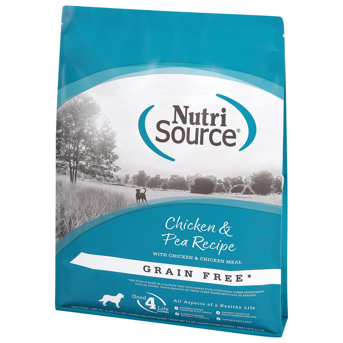 slide 13 of 15, NutriSource Grain Free Chicken & Pea Recipe with Chicken & Chicken Meal Dog Food 12 lb, 12 lb