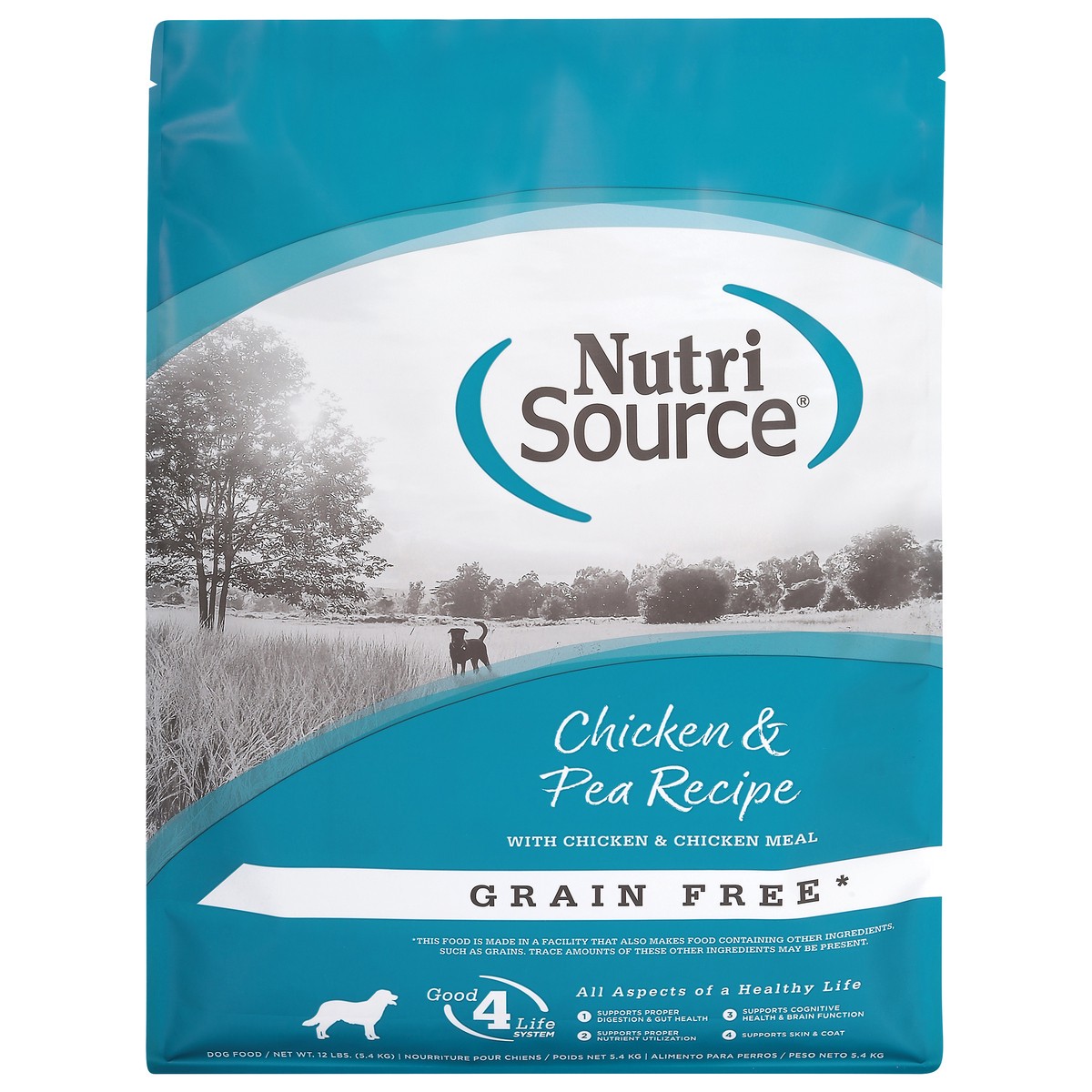slide 10 of 15, NutriSource Grain Free Chicken & Pea Recipe with Chicken & Chicken Meal Dog Food 12 lb, 12 lb