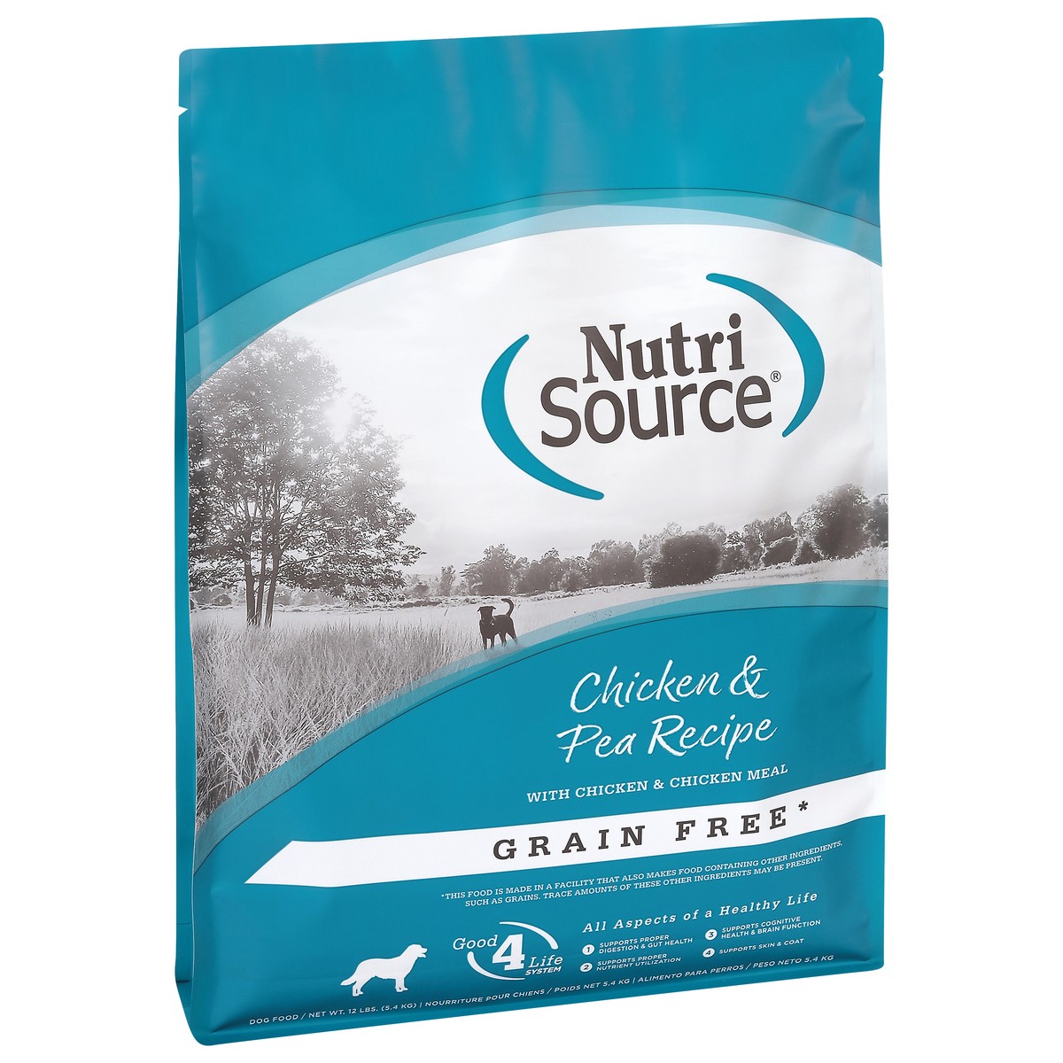 slide 8 of 15, NutriSource Grain Free Chicken & Pea Recipe with Chicken & Chicken Meal Dog Food 12 lb, 12 lb