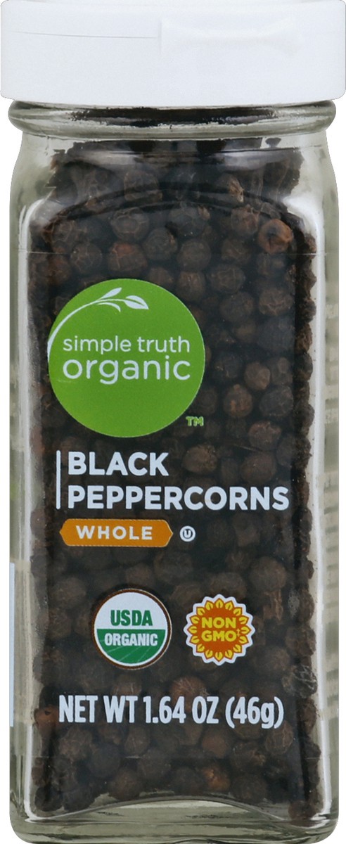 slide 2 of 2, Simple Truth Peppercorns, Black, Whole, 1.64 oz