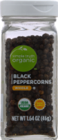 slide 1 of 2, Simple Truth Peppercorns, Black, Whole, 1.64 oz