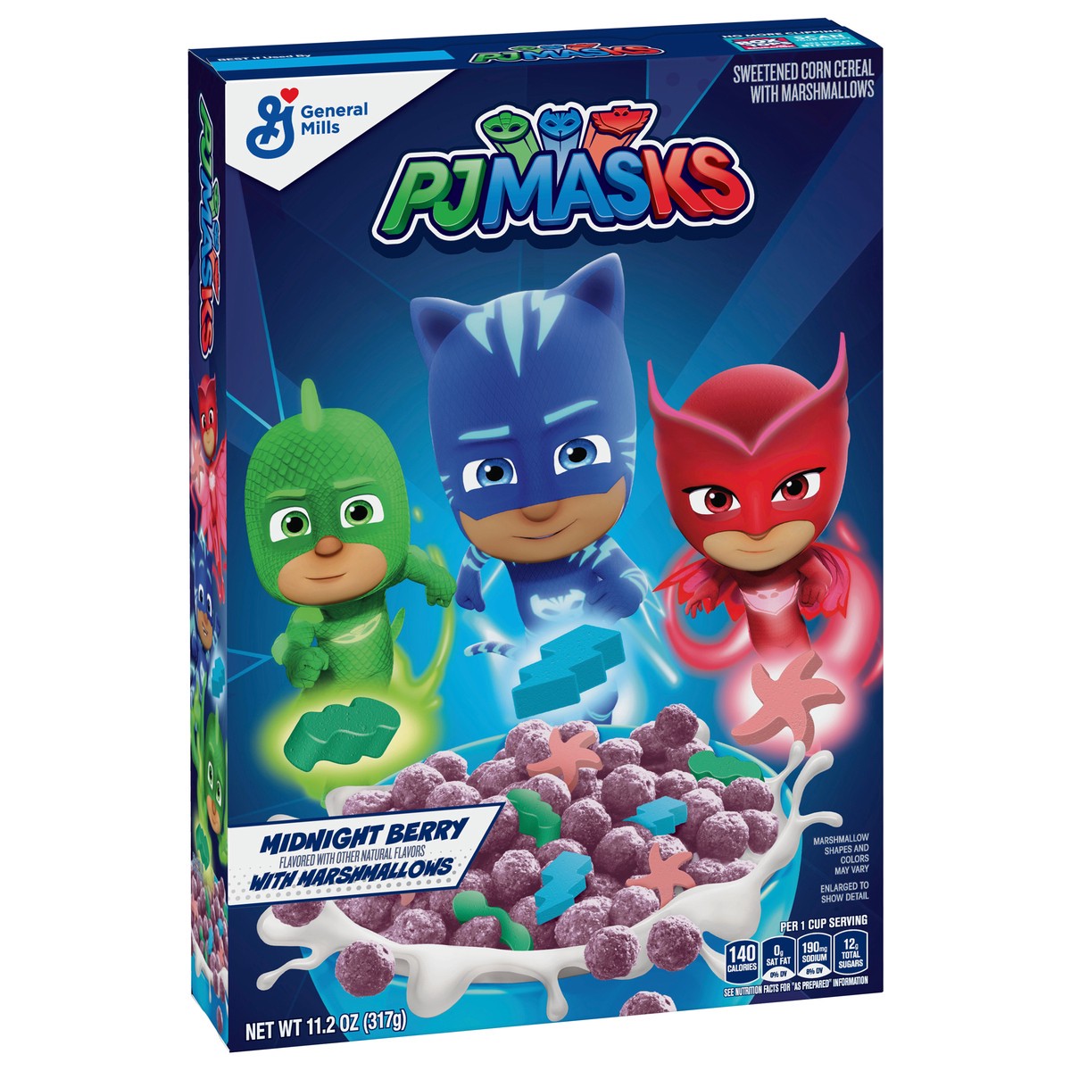 slide 2 of 9, PJ Masks Midnight Bry/Mrshmllws Cereal 11.2 oz, 11.2 oz