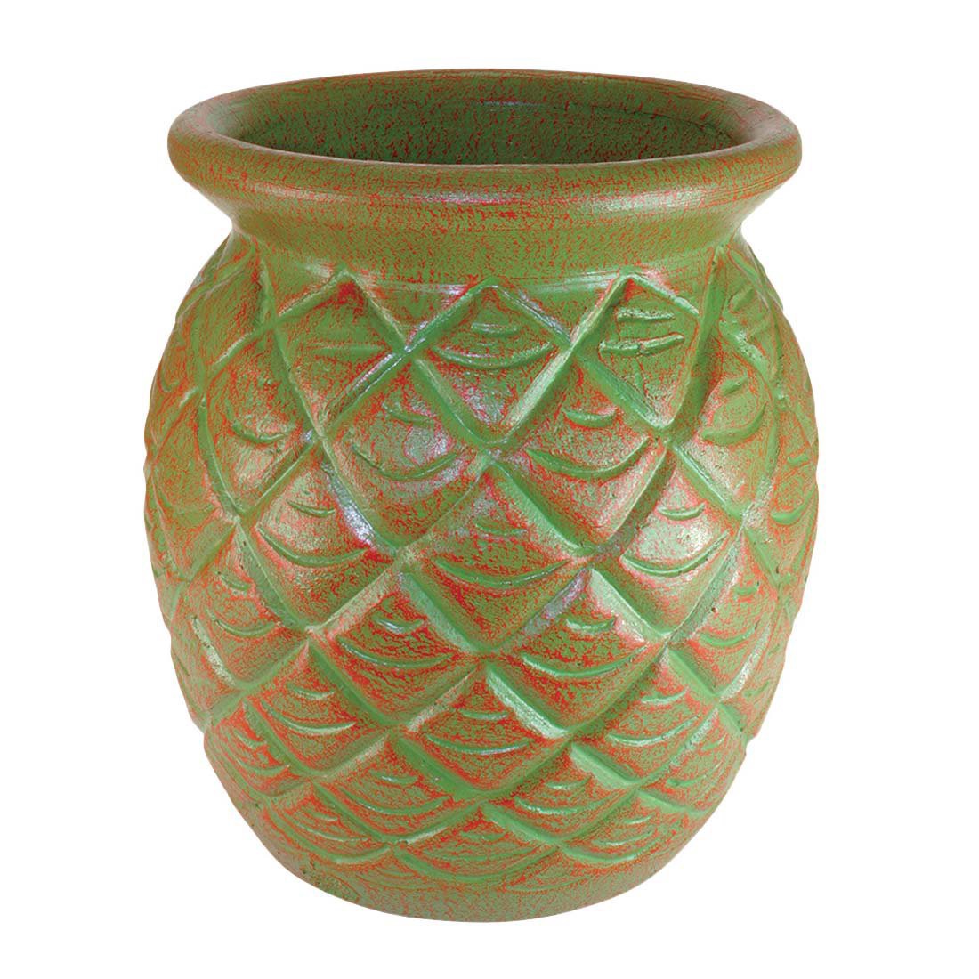 slide 1 of 1, PR Imports Reddish Pineapple Planter, 19 in