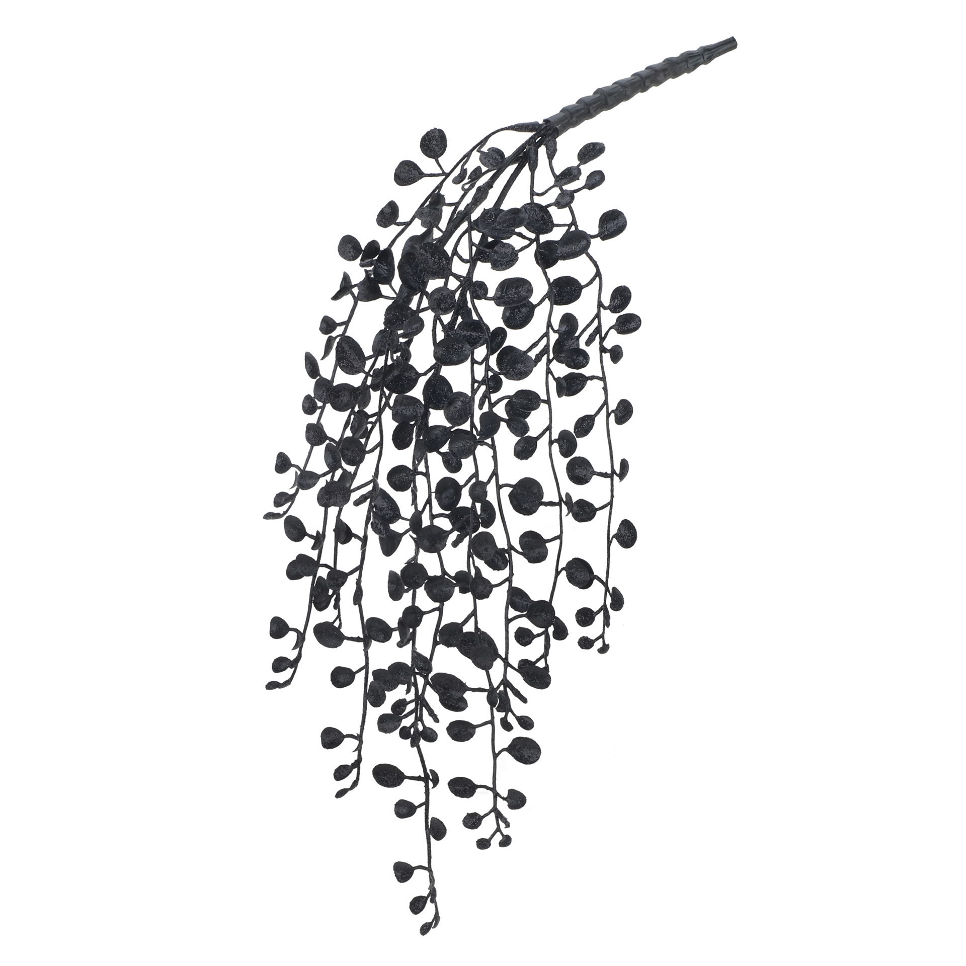 slide 2 of 3, 10" Black Glitter Boxwood Pick By Ashland, 4.5 in x 1.5 in x 10 in