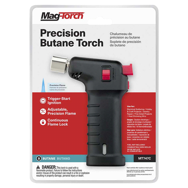 slide 1 of 9, MagTorch MT747C Precision Butane Torch, 1 ct