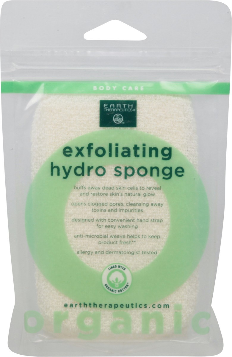 slide 1 of 9, Earth Therapeutics Body Care Exfoliating Organic Hydro Sponge 1 ea, 1 ct