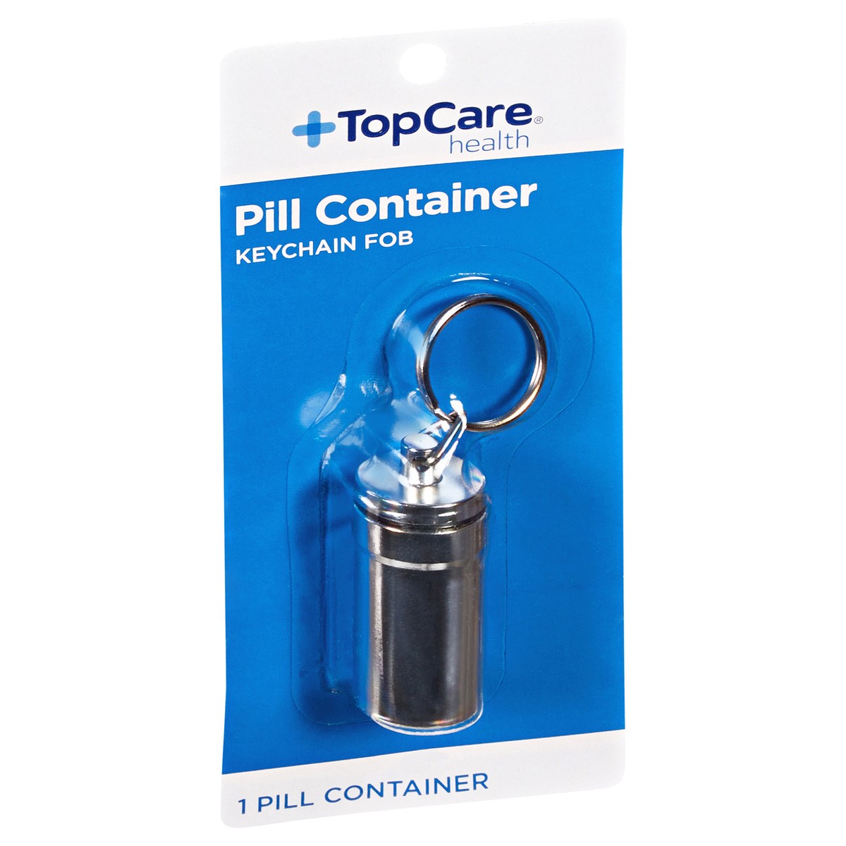 slide 6 of 12, TopCare Health Keychain Fob Pill Container 1 Each, 1 ct