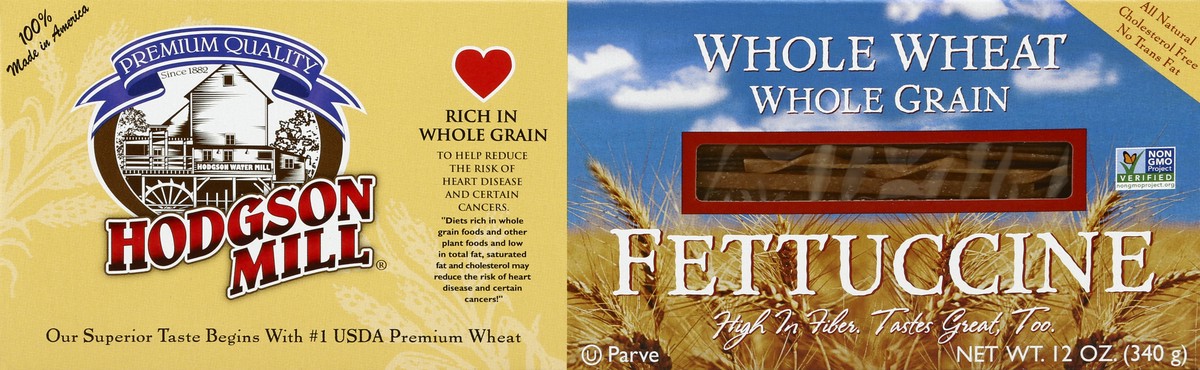 slide 2 of 4, Hodgson Mill Whole Wheat Fettuccine, 12 oz