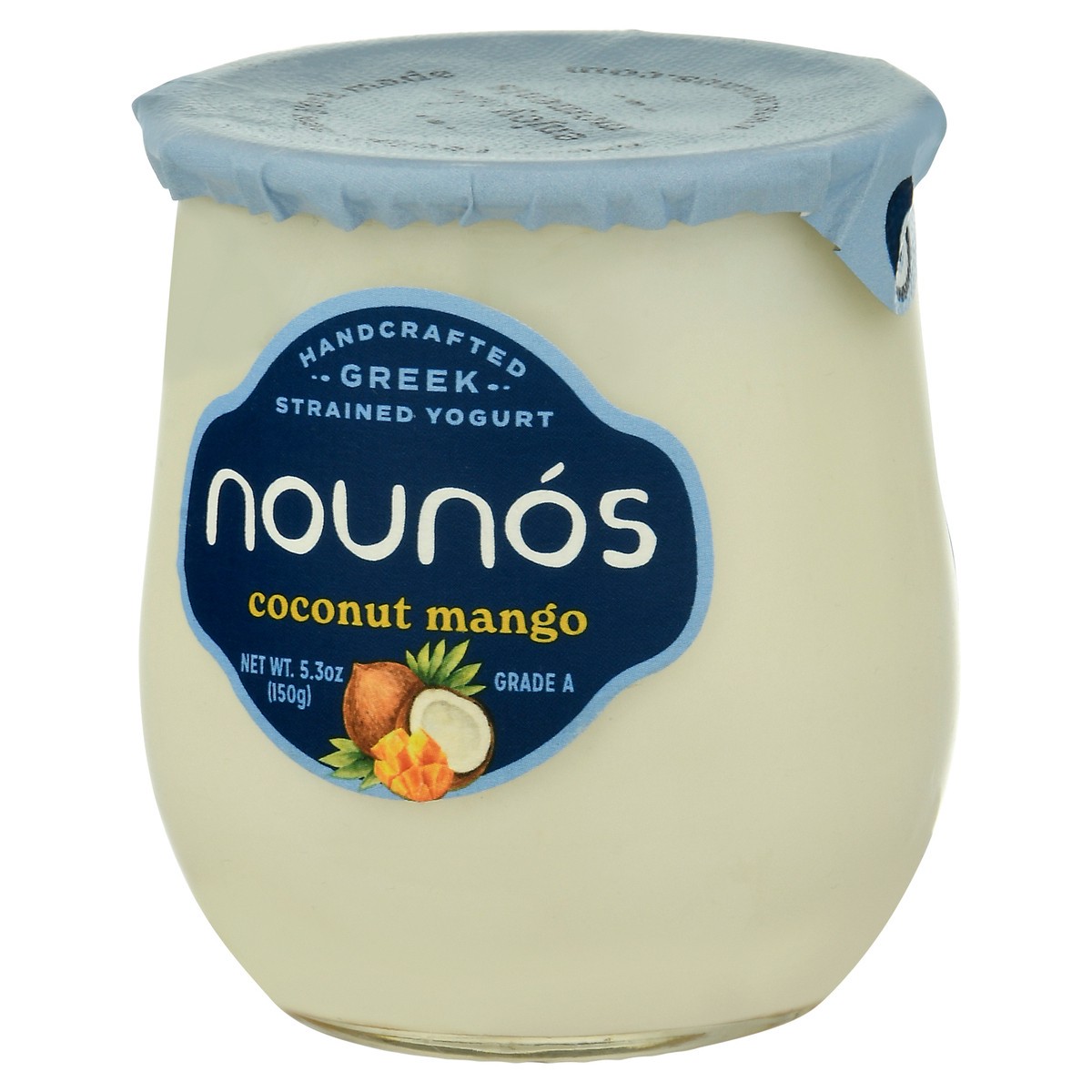 slide 2 of 9, Nounós Strained Greek Coconut Mango Yogurt 5.3 oz, 5.3 oz