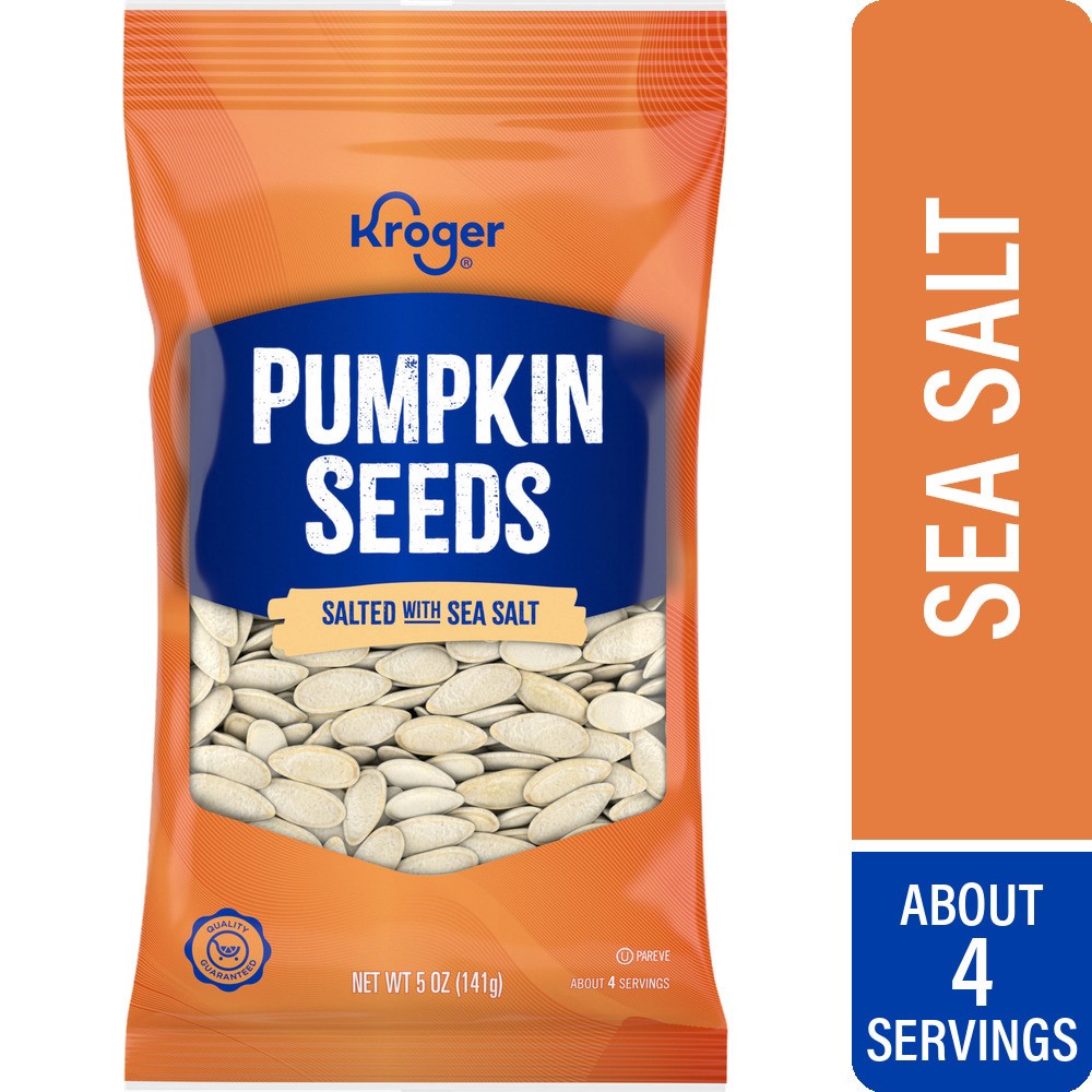 slide 1 of 4, Kroger Pumpkin Seeds, 5 oz