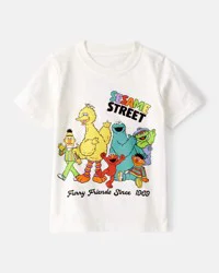 Carter's Toddler Sesame Street Short-Sleeve Graphic Tee - Ivory, 3T