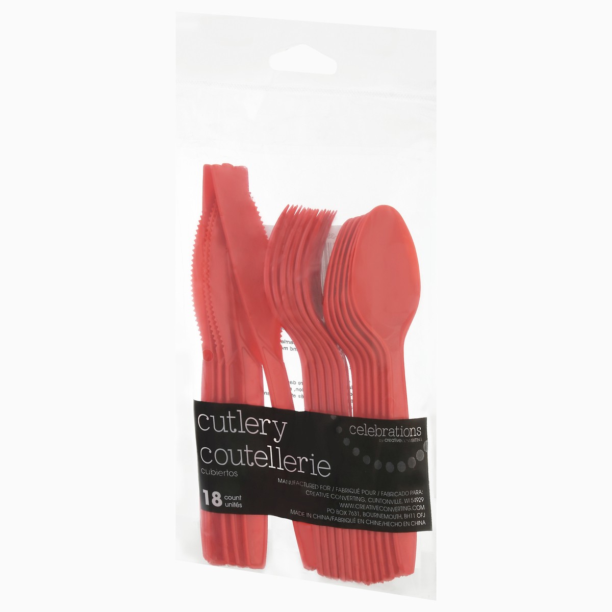 slide 3 of 12, Celebrations Creative Classic Red Cutlery, 18 ct