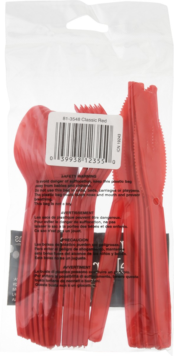 slide 2 of 12, Celebrations Creative Classic Red Cutlery, 18 ct