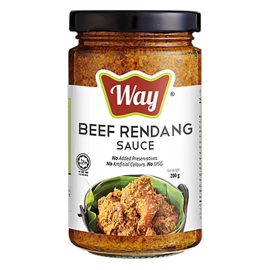 slide 1 of 1, Way Beef Rendang Sauce, 200 gram