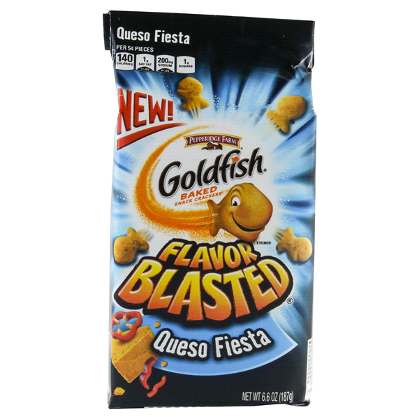 slide 1 of 1, Pepperidge Farm Goldfish Flavor Blasted Queso Fiesta Crackers, 6.6 oz