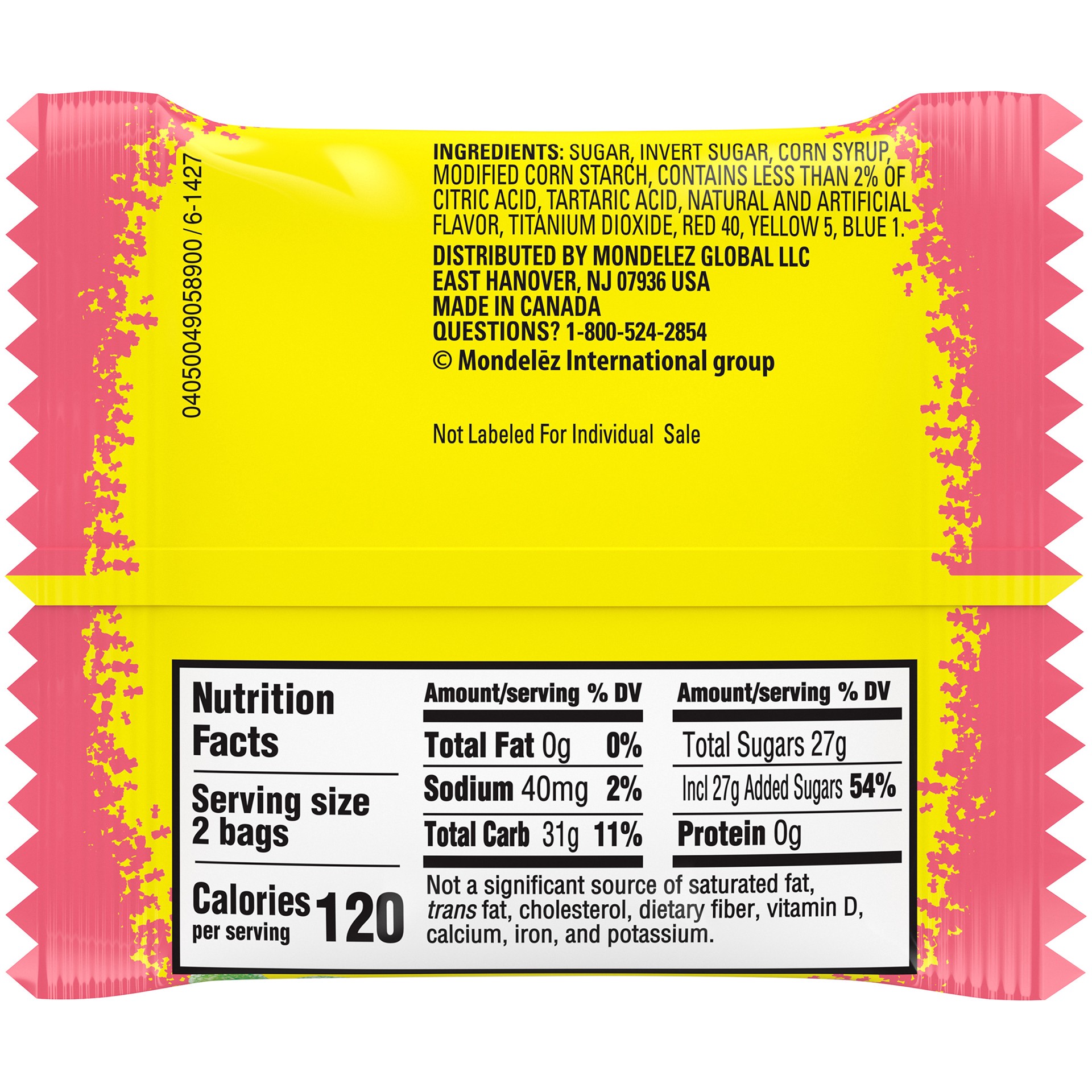 slide 5 of 11, SOUR PATCH KIDS Original Candy and SOUR PATCH KIDS Watermelon Candy Halloween Candy Variety Pack, 40 Trick or Treat Snack Packs, 1.41 lb