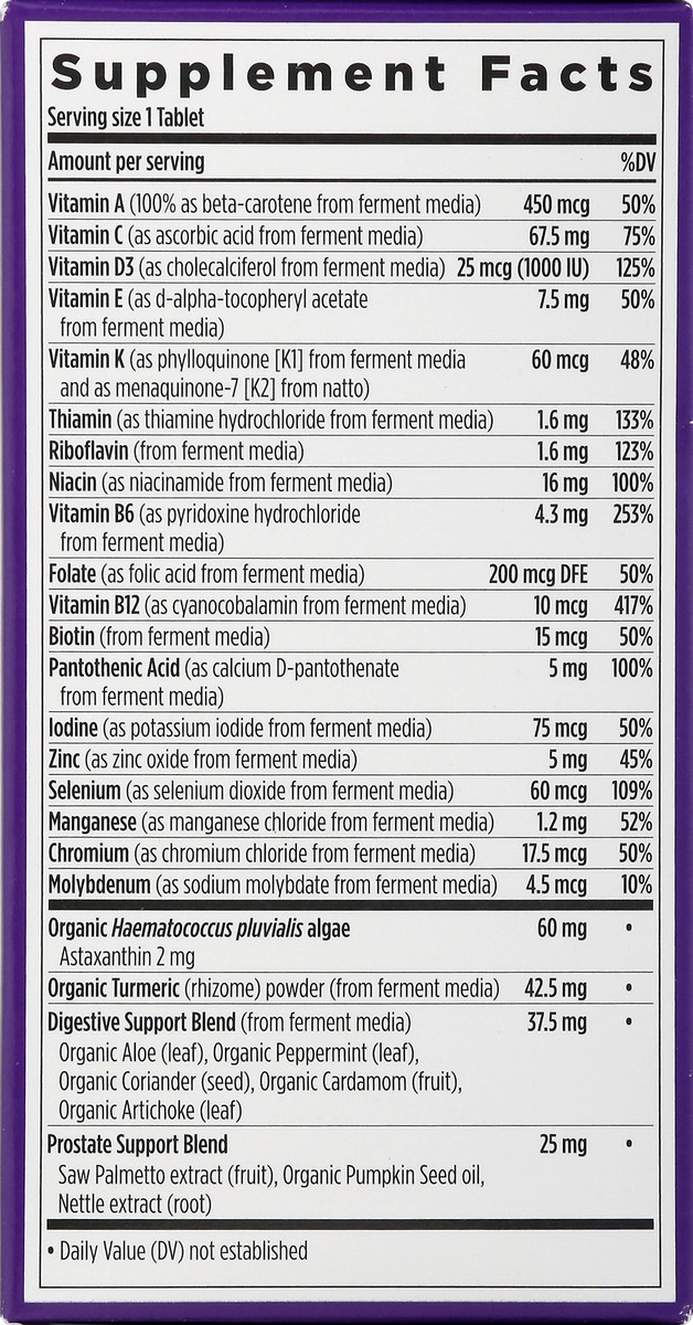 slide 5 of 13, New Chapter One Daily Every Man's Multivitamin 55+, 72 ct