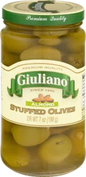 Giuliano Olives Stuffed With Almonds - 7 oz