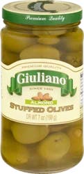 Giuliano Olives Stuffed With Almonds - 7 oz