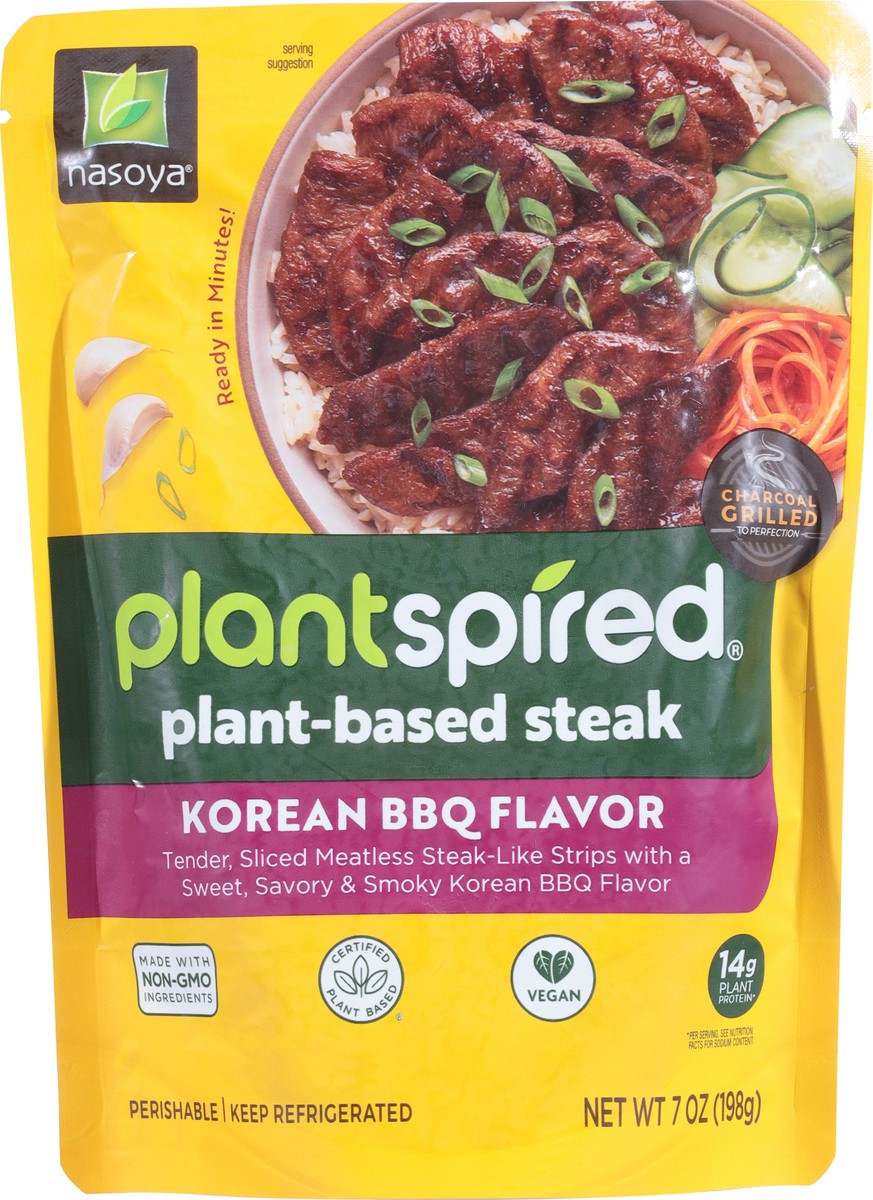 slide 8 of 13, Nasoya Plantspired Plant-Based Steak Korean BBQ Flavor, 7 oz, 7 oz
