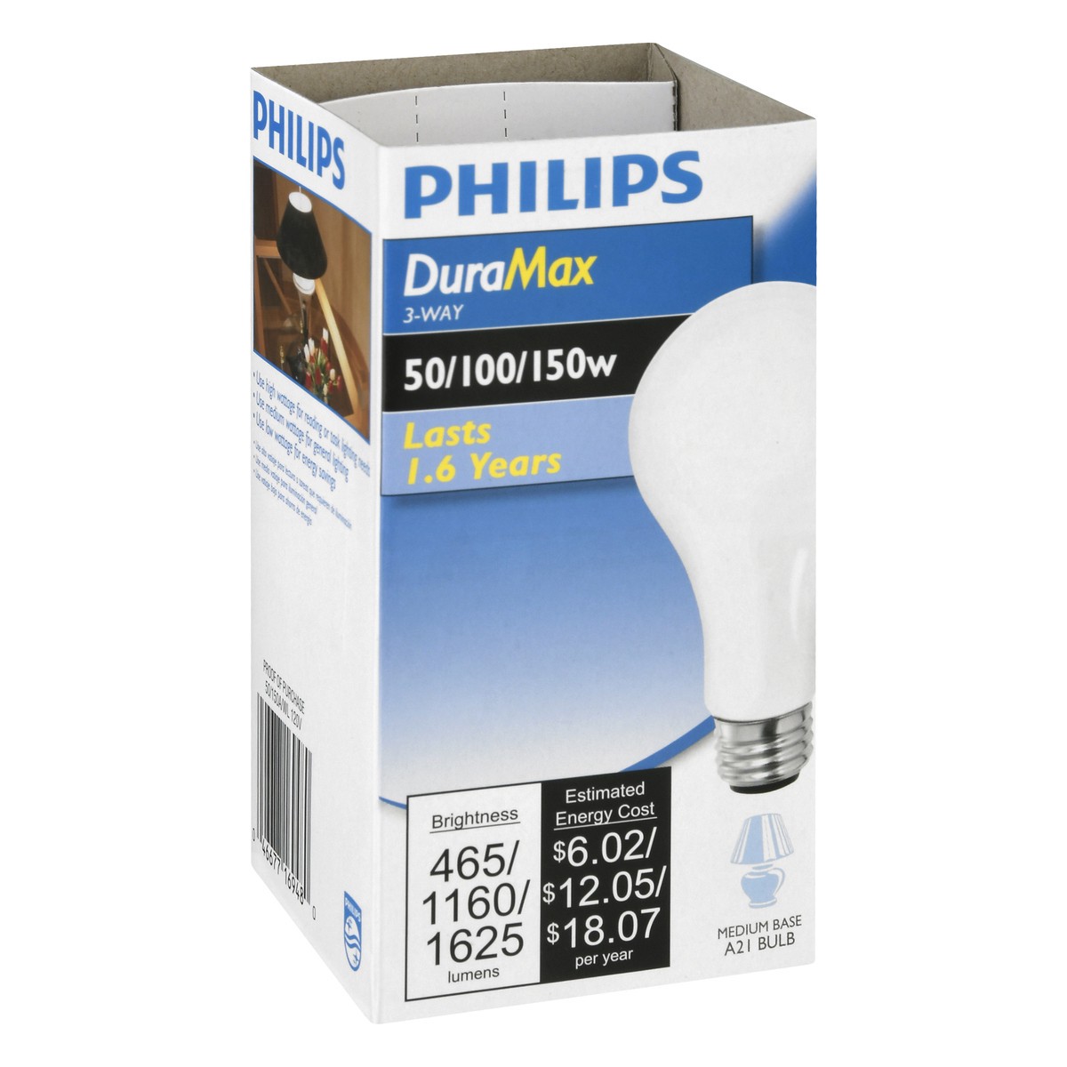 slide 2 of 9, Philips DuraMax 50/100/150 Watts 3-Way Light Bulb 1 ea, 1 ct