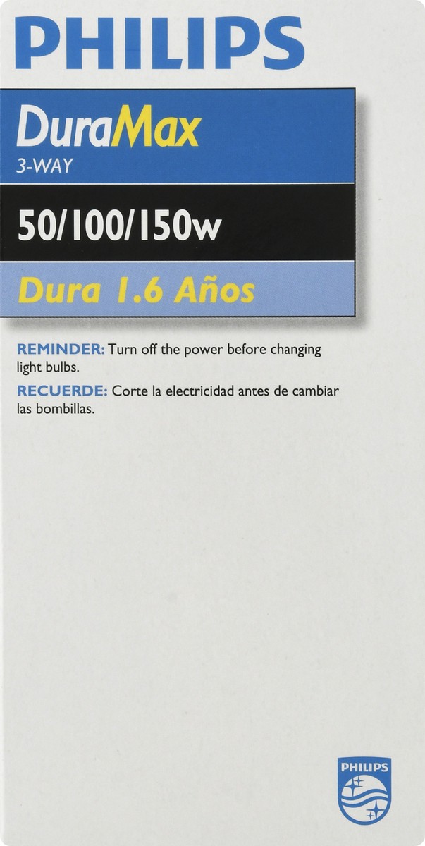 slide 8 of 9, Philips DuraMax 50/100/150 Watts 3-Way Light Bulb 1 ea, 1 ct