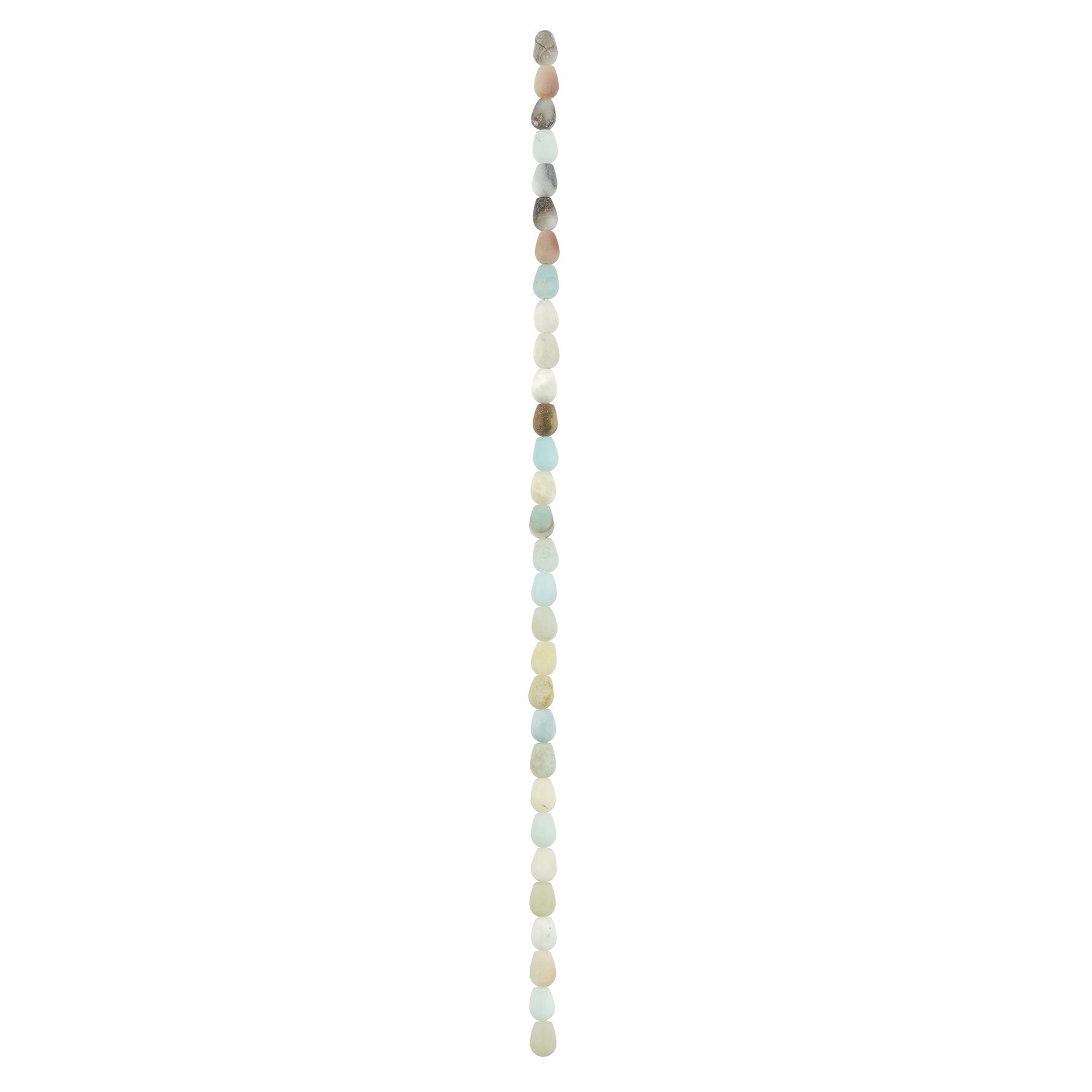 slide 3 of 3, Multicolor Amazonite Teardrop Beads, 9mm By Bead Landing, 9 mm