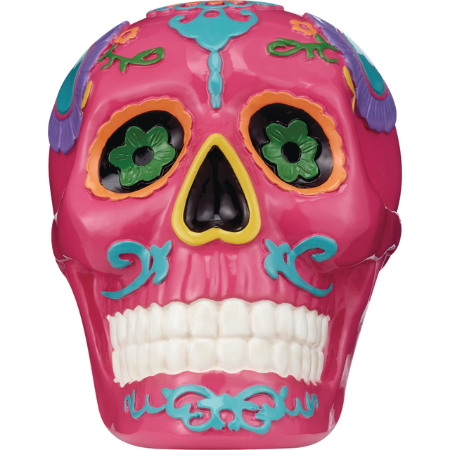 slide 1 of 1, SPOOKY VILLAGE Polyresin Skull Decor, 1 ct