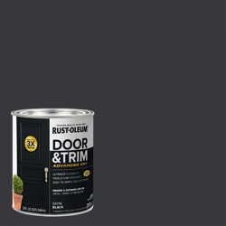 Rust-Oleum Satin Door & Trim Paint - Quart, Black