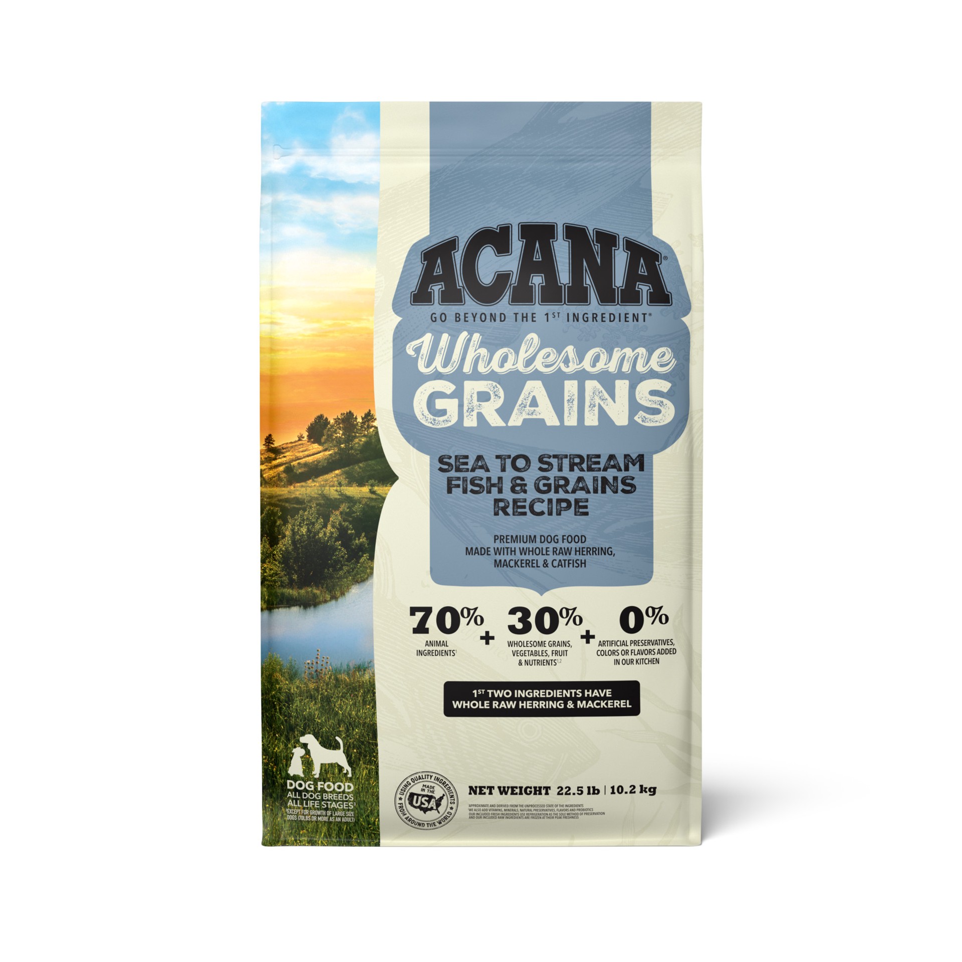 slide 1 of 4, ACANA Wholesome Grains Sea to Stream 22.5lb, 22.50 lb