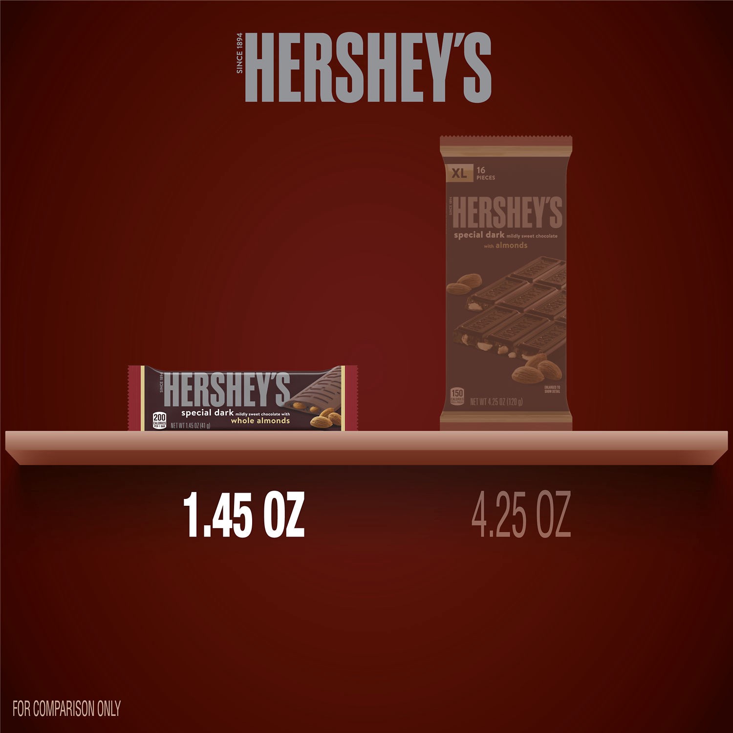 slide 6 of 6, Hershey's Special Dark with Almonds Chocolate 1.45 oz, 1.45 oz