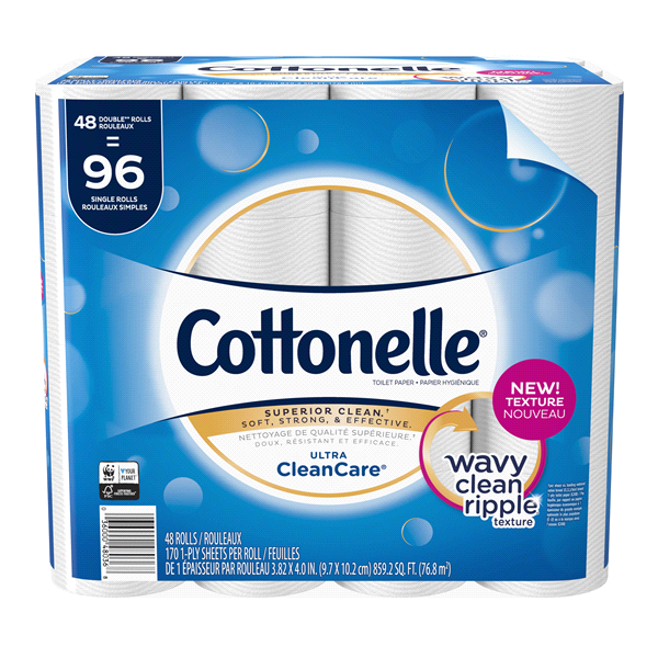 slide 1 of 1, Cottonelle Ultra CleanCare Strong Bath Tissue, 48 Double Rolls, 1 ct