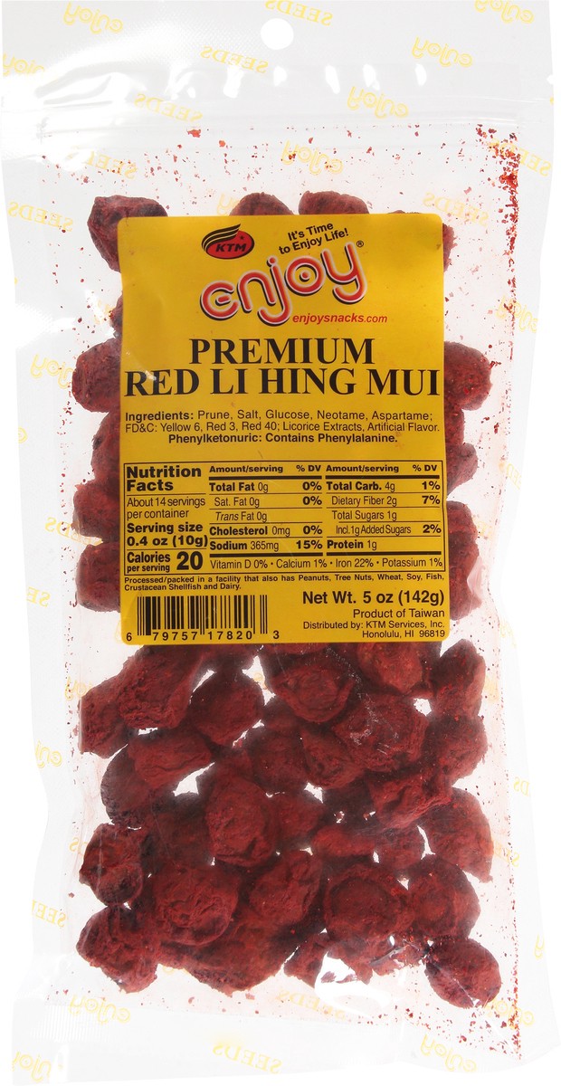 slide 9 of 11, Enjoy Seeds Premium Red Li Hing Mui, 
