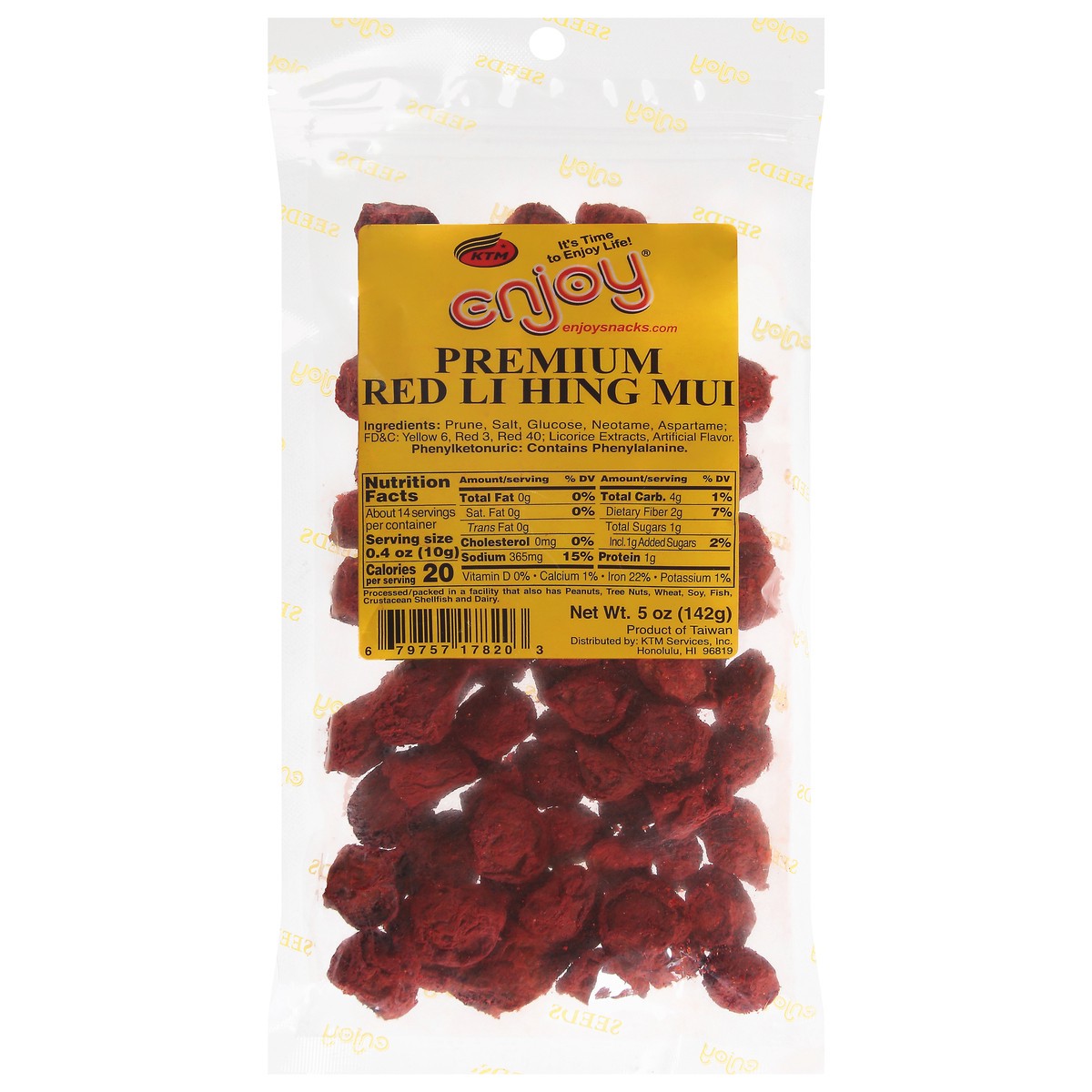 slide 11 of 11, Enjoy Seeds Premium Red Li Hing Mui, 