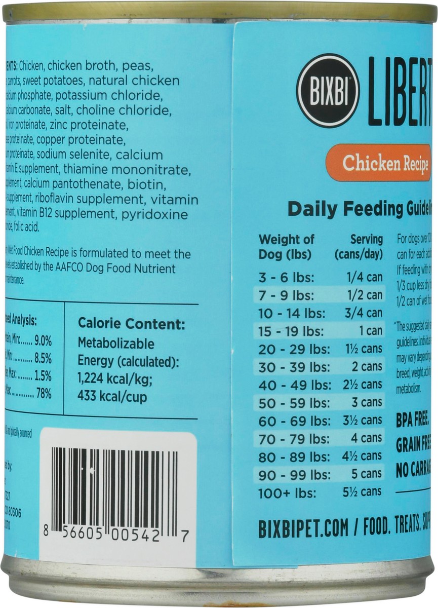 slide 8 of 13, Liberty Chicken Recipe Dog Food 12.5 oz, 12.5 oz