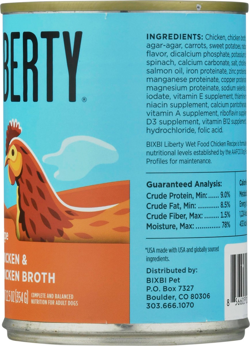 slide 11 of 13, Liberty Chicken Recipe Dog Food 12.5 oz, 12.5 oz