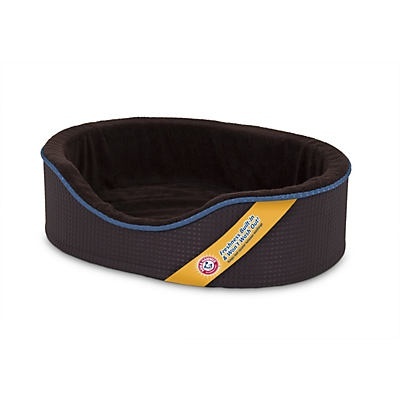 slide 1 of 1, ARM & HAMMER Plush & Suede Lounger Pet Bed - Colors May Vary, 28 in