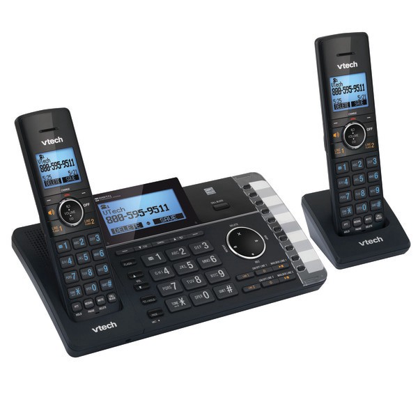 slide 4 of 4, VTech Ds6251-2 Dect 6.0 Expandable 2-Line Cordless Phone With Answering System, 80-1375-00, 1 ct