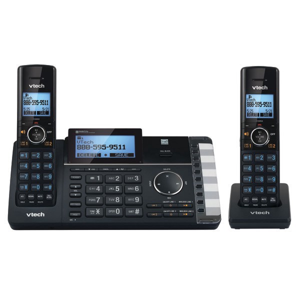 slide 1 of 4, VTech Ds6251-2 Dect 6.0 Expandable 2-Line Cordless Phone With Answering System, 80-1375-00, 1 ct