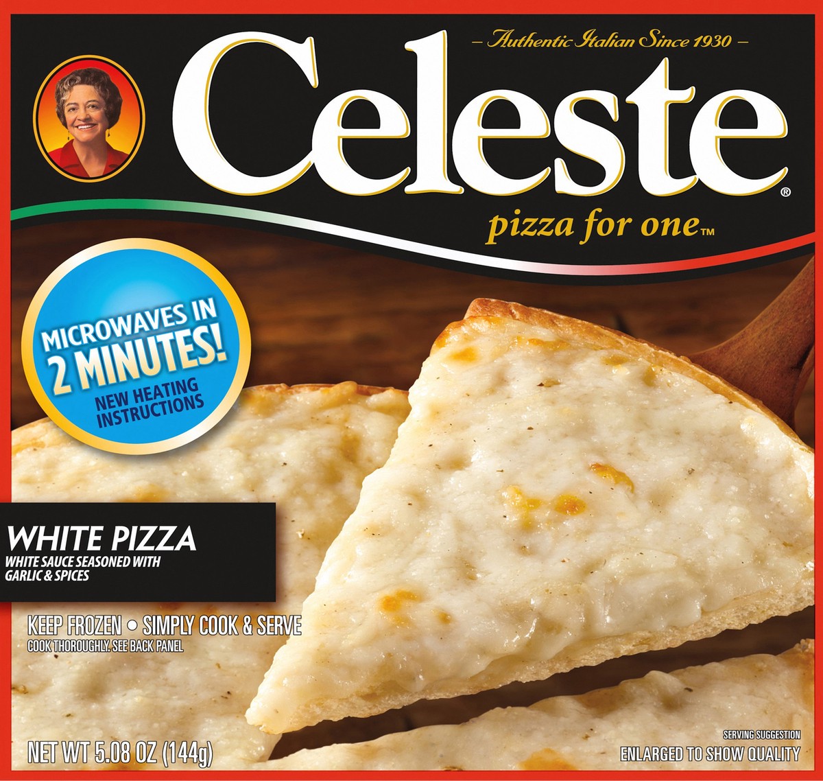 slide 1 of 5, Celeste Pizza for One White Pizza 5.08 oz, 5.08 oz