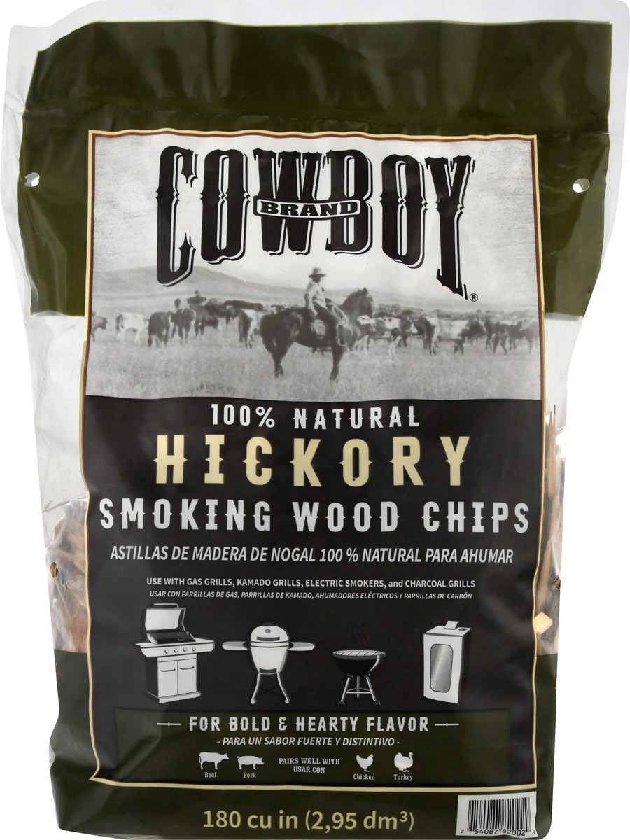 slide 6 of 9, Cowboy Charcoal Duraflame Cowboy Hickory Wood Chips, 180 cu in