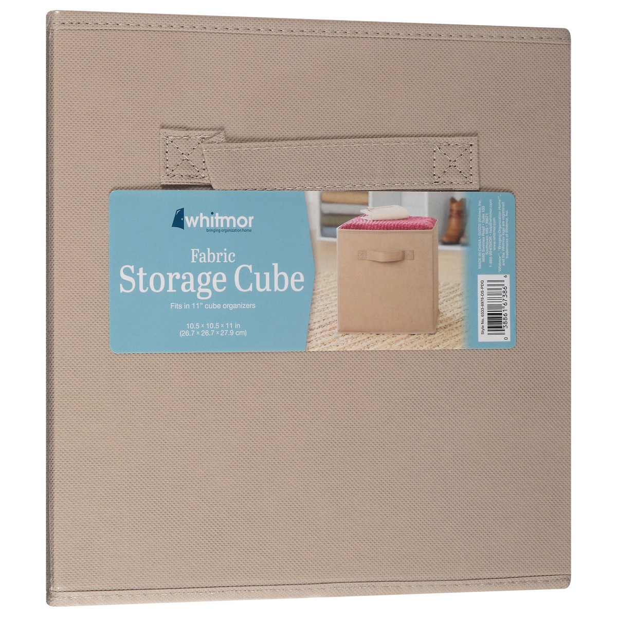 slide 3 of 9, Whitmor Collapsible Cube-Doeskin, 1 ct