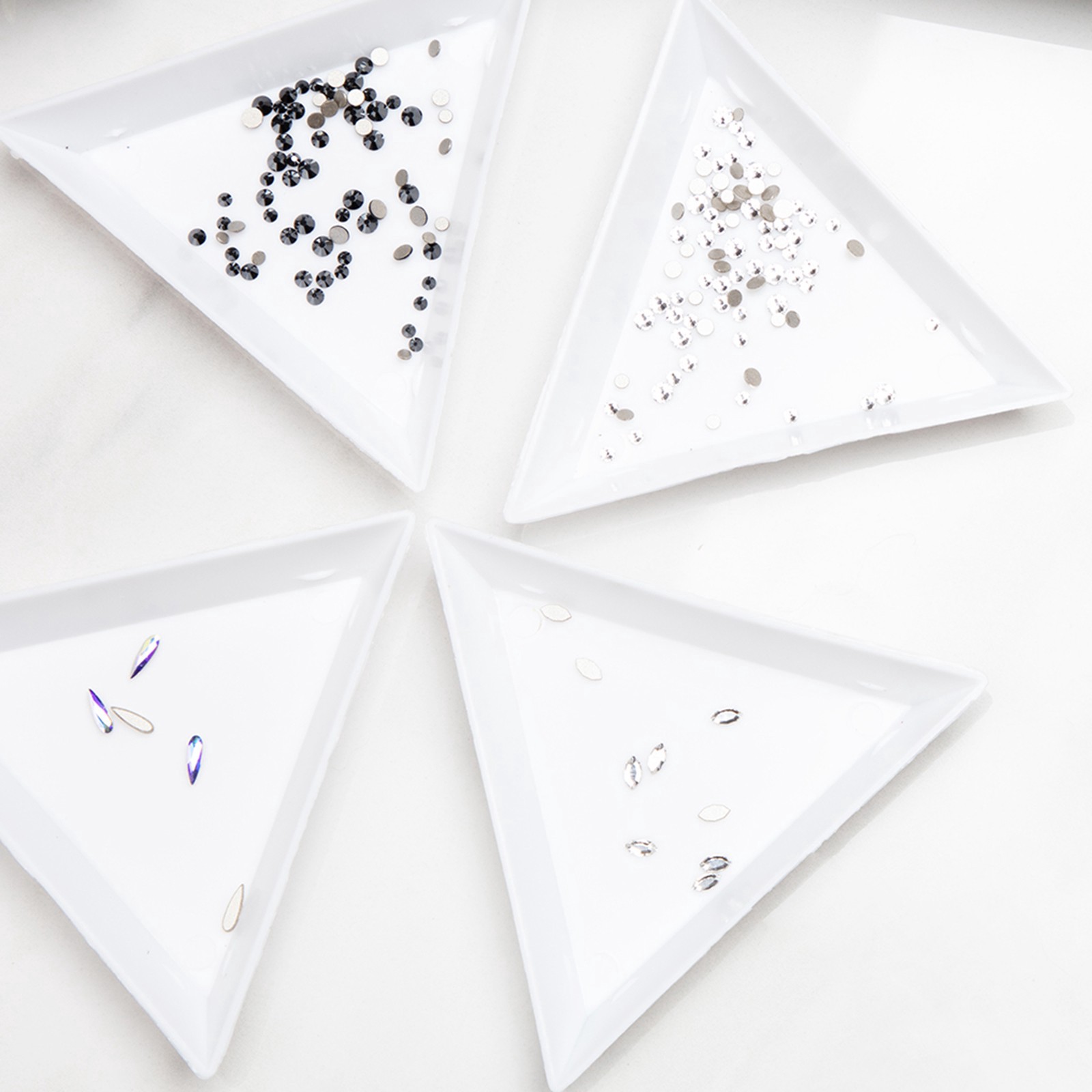 slide 3 of 5, 6mm Crystal Ab Raindrop Glue-On Austrian Crystals By Bead Landing, 10ct., 6 mm