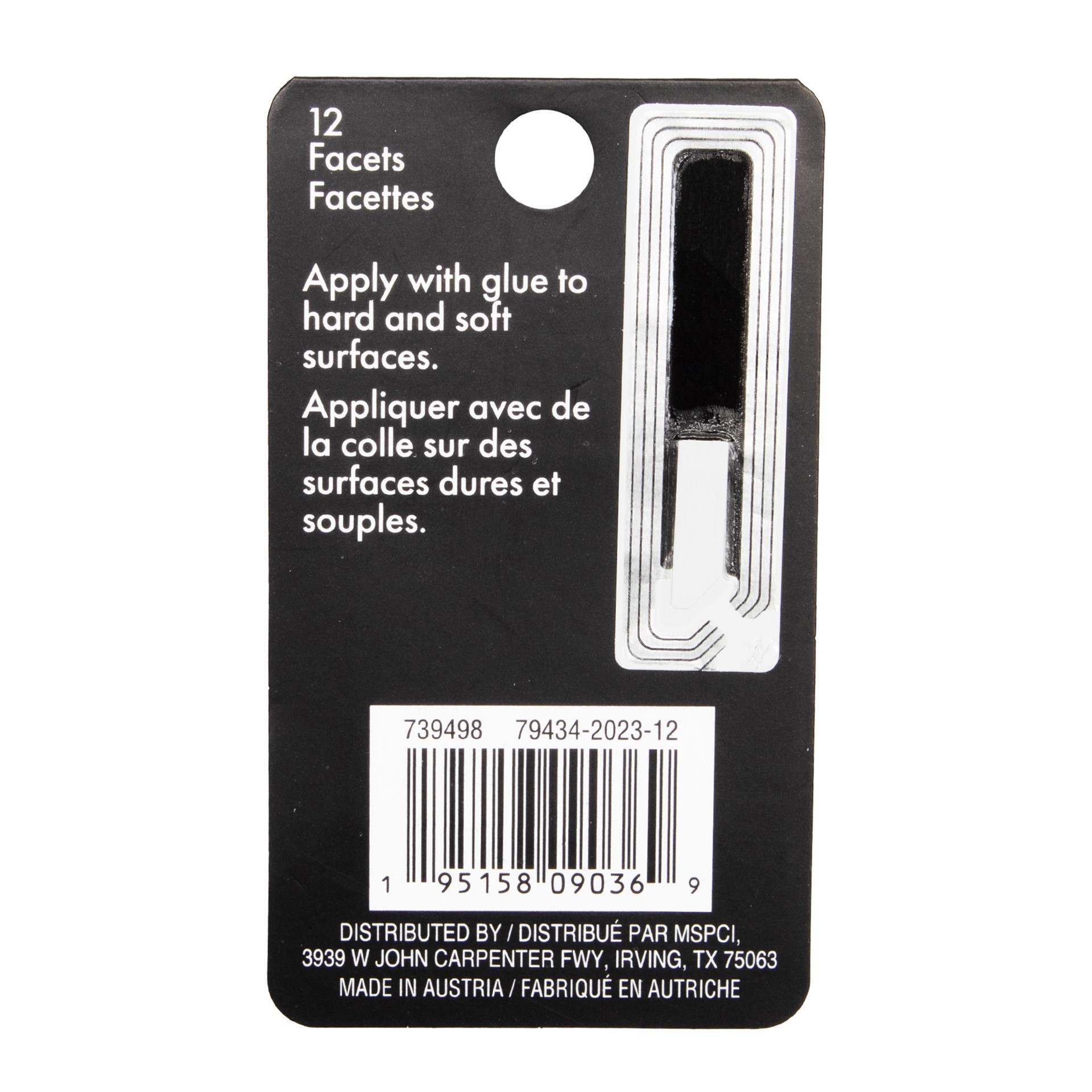 slide 2 of 5, 6mm Crystal Ab Raindrop Glue-On Austrian Crystals By Bead Landing, 10ct., 6 mm