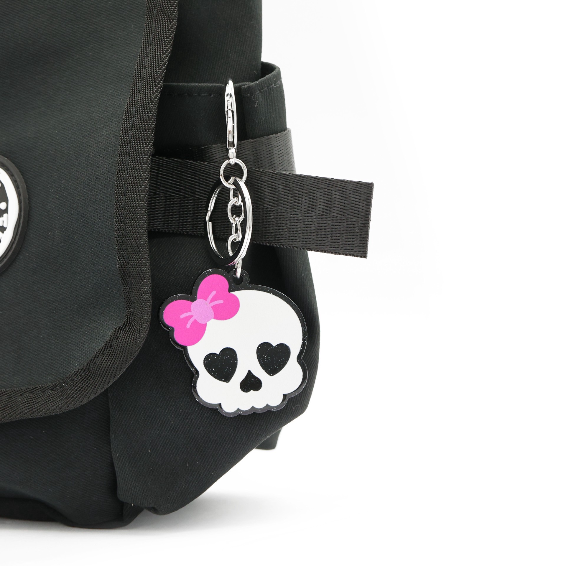 slide 3 of 4, 4.25" Skull Keychain By Creatology, 4.25 in