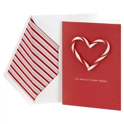 Hallmark Signature Holiday Card for Significant Other (Candy Cane Heart) No. 32